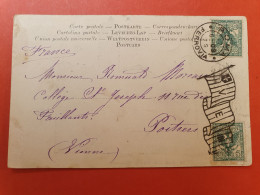 Italie - Oblitération Mécanique De Rome Sur Carte Postale Pour La France En 1903 - J 136 - Poststempel