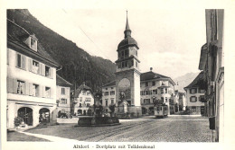 ALTDORF, CHURCH, ARCHITECTURE, FOUNTAIN, TRAM, STATUE, SWITZERLAND, POSTCARD - Altdorf