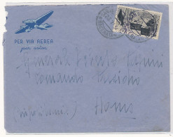 1934 MONDIALI DI CALCIO LIRE 10 + 5 SINGOLO ISOLATO SU AEROGRAMMA NON GARANTITO ORIGINALE - Airmail