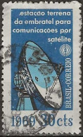 BRAZIL 1969 Inauguration Of Satellite Communications System - 30c Dish Aerial FU - Gebruikt