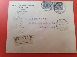 Italie - Enveloppe En Recommandé De Millesimo Pour La France En 1927 - J 142 - Marcophilia