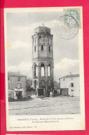 Cpa 86 CHARROUX, Ruines De La Tour Centrale Du Chœur De L'Ancienne Eglise  Voyagée 1908, Voir Scannes - Charroux