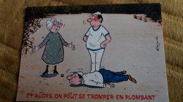 CPSM ILLUSTRATEUR ALEXANDRE  PETANQUE JEUX DE BOULES VIEILLE ET ALORS ON PEUT SE TROMPER EN PLOMBANT SERIES BOULES - Bowls