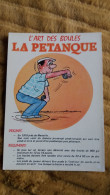 CPSM ILLUSTRATEUR ALEXANDRE ? POINTEUR ?  JEUX DE BOULES SERIE L ART DES BOULES 866 PETANQUE ORIGINES REGLEMENTS - Bocce