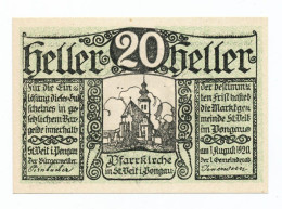 AUSTRIA - 20 Heller 1920. (Sankt Veit Im Pongau), UNC (A086) - Oesterreich