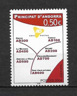 ANDORRE FR ,  No 601 , NEUF , ** , SANS CHARNIERE, TTB . - Unused Stamps