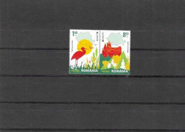 RUMANIA Nº 5595 AL 5596 - Picotenazas & Aves Zancudas