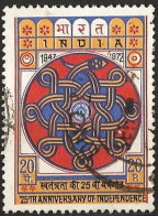 India 1973 - Mi 553 - YT 354 ( Wheel Of Asoka : Democracy ) - Usados