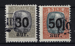 Iceland Mi 112 - 113 1925  Oblitéré/cancelled/used - Usados