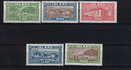 Iceland Mi 114 - 118 1925  VLH Neuf Avec ( Ou Trace De) Charniere / MH/* Very Light Hinged - Ungebraucht