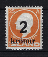 Iceland Mi 119 1925  VLH Neuf Avec ( Ou Trace De) Charniere / MH/* Very Light Hinged - Ungebraucht