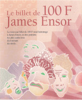 BELGIQUE - BANQUE NATIONALE - LE BILLET DE 100 F - JAMES ENSOR - Other & Unclassified
