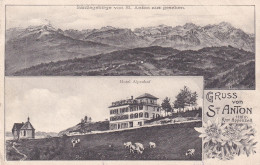 Säntisgebirge Von St Anton Aus Gesehen. Hotel Alpenhof GRUSS Von ST ANTON Kron Appenzell - St. Anton