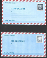 Aérogramme 1981 Monaco N 506/507 - Covers & Documents