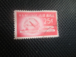 TIMBRE :  U.S. AIR MAIL 25c THE UNIVERSAL POSTAL UNION 1874-1949 - Usati