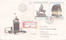 PAINTING REGISTERED  COVERS FDC  CIRCULATED 1982 Tchécoslovaquie - Brieven En Documenten