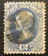 USA / Etats Unis, SERVICE ,NAVY / MARINE 1873, Yvert N° 62 ,Scott Sc  041 , 12 C Ultramarine Obl , Cork Cancel TB - Servizio