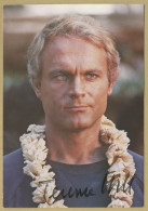 Terence Hill - Acteur Italo-américain - Rare Photo-carte Signée - Acteurs & Comédiens