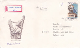 FAMOUS PEOPLE 2 COVERS FDC  CIRCULATED 1982 Tchécoslovaquie - Brieven En Documenten