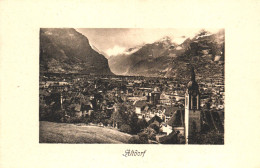 ALTDORF, CHURCH, ARCHITECTURE, MOUNTAIN, SWITZERLAND, POSTCARD - Altdorf