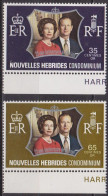 Reine Elizabeth II - ILES COOK - Jubilée D'argent - N° 354-355 ** - 1972 - Nuovi