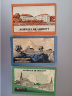 3 Cartes Aciéries De Longwy - Longwy