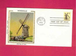 FDC De 1980 Des EUAN - YT N° 1269 - Rhode Island - Mühlen