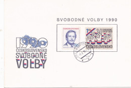 SVODONE VOLBY   POSTCARD  FDC  CIRCULATED 1982 Tchécoslovaquie - Cartas & Documentos