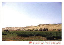 CPSM Greetings From Mongolia-Beau Timbre    L2538 - Mongolei