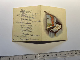 24A - Georgette Verdicq Frameries 1948 Avec Menu Manuscrit Au Verso - Birth & Baptism