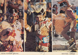 CARTOLINA  WINNIPEG,MANITOBA,CANADA-INDIAN POWWOW DANCING-VIAGGIATA 1977 - Winnipeg