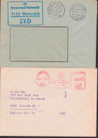 Markranstädt Zwei Briefe Mit AFS FDGB Bzw. R4 ZKD-St. Amaturenwerk - Frankeermachines (EMA)