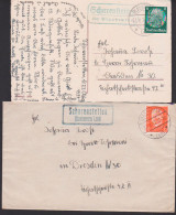 Scharenstetten über Blaubeuren Zwei Verschiedene PSSt.  1933 Bzw. 1934 - Maschinenstempel (EMA)