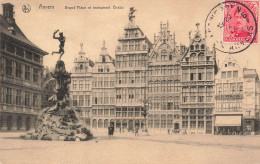 BELGIQUE - Anvers - Grand Place Et Monument Brabo - Carte Postale Ancienne - Antwerpen