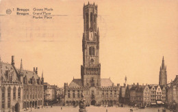 BELGIQUE - Bruges - Grand Place - Carte Postale Ancienne - Brugge