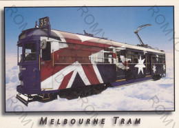 CARTOLINA  MELBOURNE,VICTORIA,AUSTRALIA-MELBOURNE TRAM-NON VIAGGIATA - Melbourne