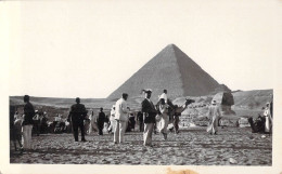 25362 "TURISTI DAVANTI ALLA PIRAMIDE ED ALLA SFINGE DI GIZA "-VERA FOTO-CART. NON SPED. - Guiza