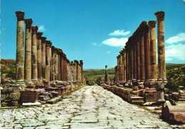 JERASH, COLUMNS, ARCHITECTURE, RUINS, JORDAN, POSTCARD - Giordania