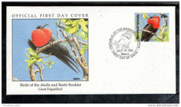 FDC - FIRST DAY COVER - ISOLE MARSHALL - MARSHALL ISLANDS - BIRDS OF THE ATOLLS (UCCELLI DEGLI ATOLLI) - 1991 - Marshall