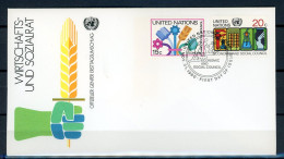 AC15-3 Nations Unies FDC 1er Jour N° 332 à 333  . A Saisir !!! - FDC