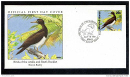 FDC - FIRST DAY COVER - ISOLE MARSHALL - MARSHALL ISLANDS - BIRDS OF THE ATOLLS (UCCELLI DEGLI ATOLLI) - 1991 - Marshall