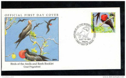 FDC - FIRST DAY COVER - ISOLE MARSHALL - MARSHALL ISLANDS - BIRDS OF THE ATOLLS (UCCELLI DEGLI ATOLLI) - 1991 - Marshallinseln