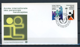 AC15-3 Nations Unies FDC 1er Jour N° 335 + 336  . A Saisir !!! - FDC