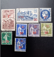 N° 476-478-479-480-482-489-490 - Used Stamps