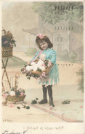 FANTAISIE - Fille - Robe - Panier - Œufs - Qui Veut De Beaux Œufs - Carte Postale Ancienne - Otros & Sin Clasificación