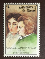 Grenadines Of St Vincent 1992 Mozart Bicentenary MNH - St.Vincent (1979-...)