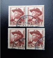 N° 495 Lot De 4 Bien Frappés - Used Stamps