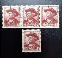 N° 495 Lot De 4 Bien Frappés - Used Stamps