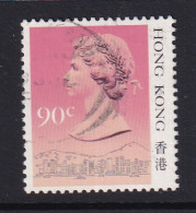 Hong Kong: 1987/88   QE II  (Type II - Lighter Shading)   SG544B      90c       Used - Gebruikt