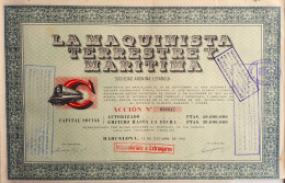 La Maquinista Terrestre Y Maritima - Barcelona - 1941 - Autres & Non Classés